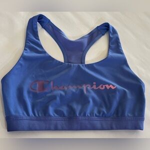 CHAMPION WOMENS SPORTS BRA SIZE M PERIWINKLE/BLUE